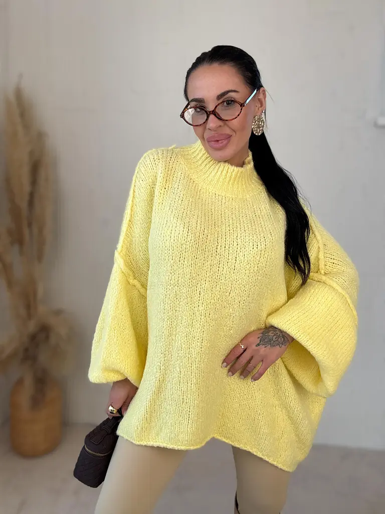 Pletený oversized pulóver CATINA