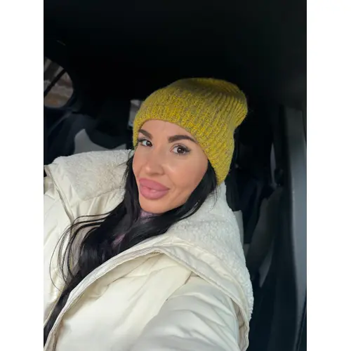 Pletená čiapka farba: mustar