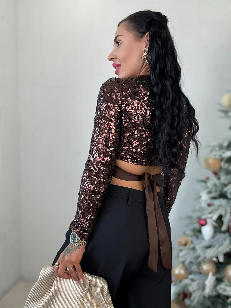 Dámska blúzka zdobená flitrami ZARINA