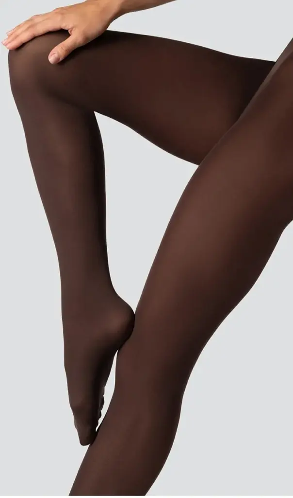 Hnedé pančuchové nohavice-