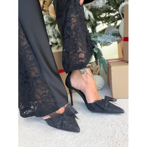 Lodičky s mašľou zdobené kamienkami LIBERTY veľkosť: 39