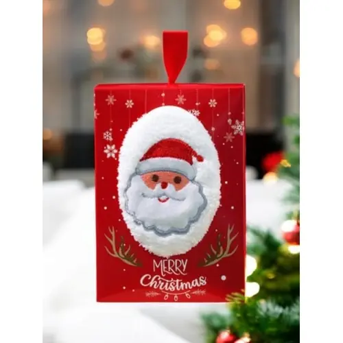 Vianočný uterák s motívom Svätého Mikuláša farba: white