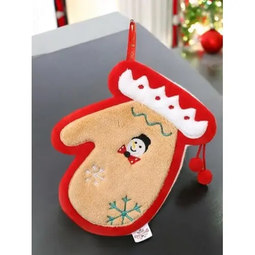 Vianočný uterák na ruky farba: red