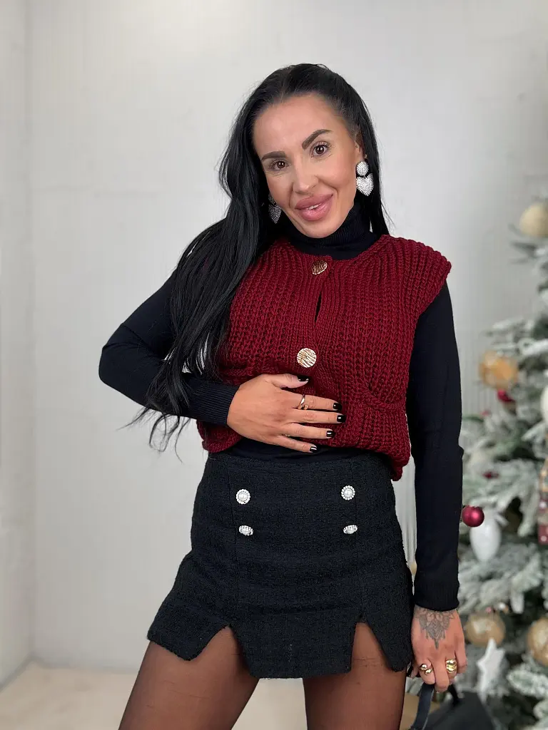 Štrukturované sukňové nohavice MAHLIA+