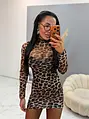 Šifónové leopardie šaty LATIFA