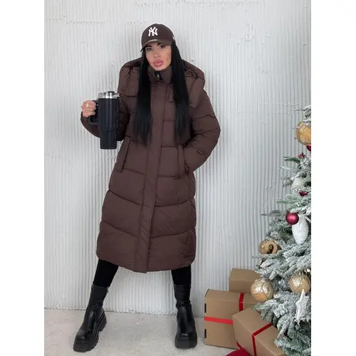 Dlhá bunda s kapucňou ALENE veľkosť: M