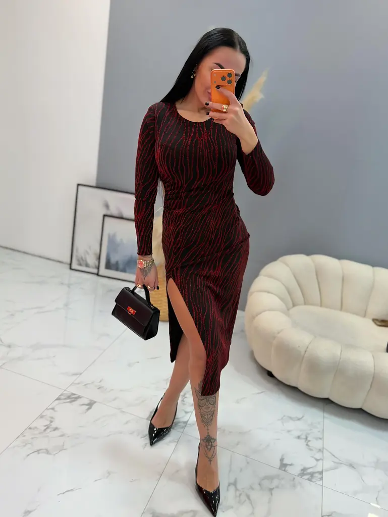 Elegantné trblietavé šaty HERTA+