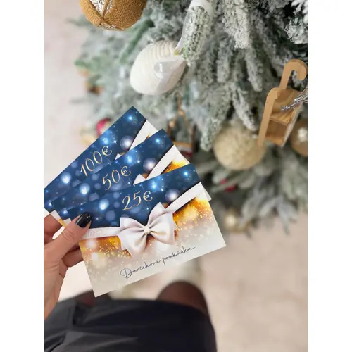 Darčeková poukážka veľkosť: 25€