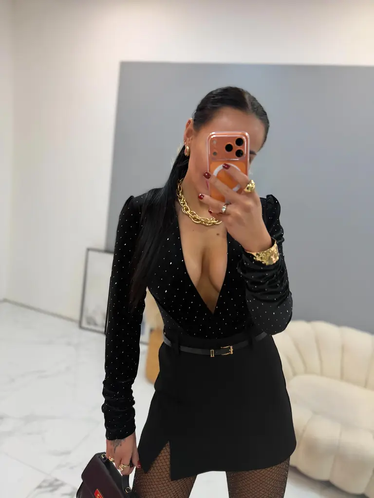 Sukňové nohavice s opaskom ANELISE