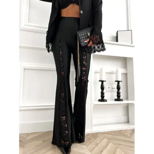 Zvonové legíny s čipkou BIANCA veľkosť: one size