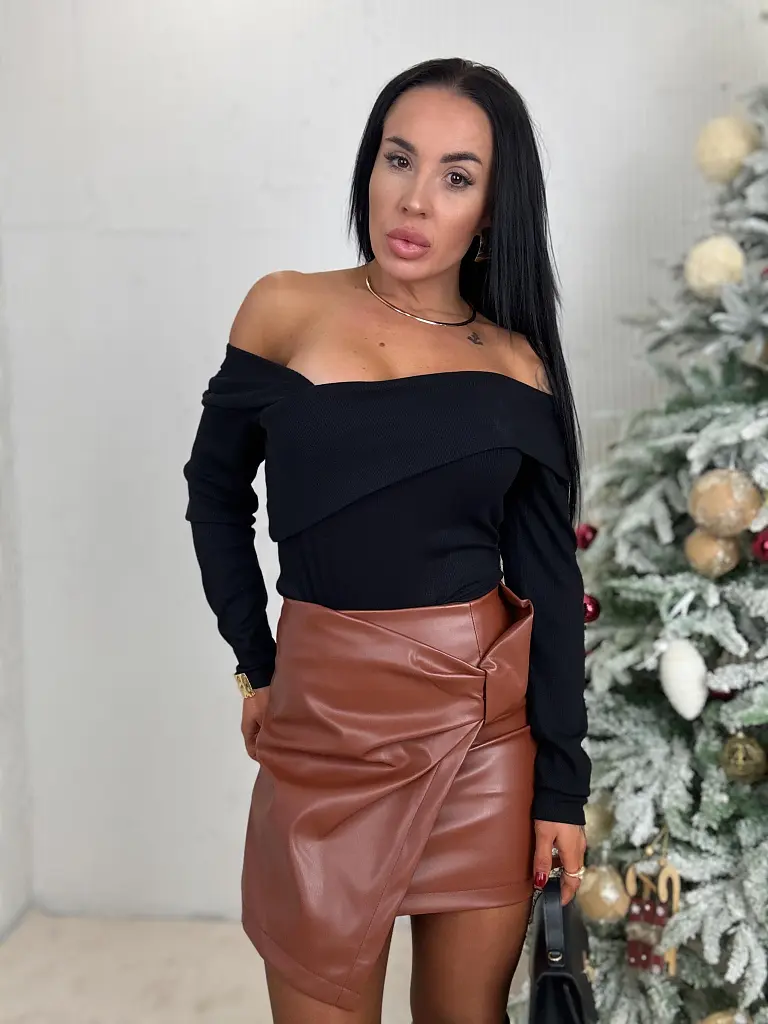 Koženková sukňa RAFIRA - next