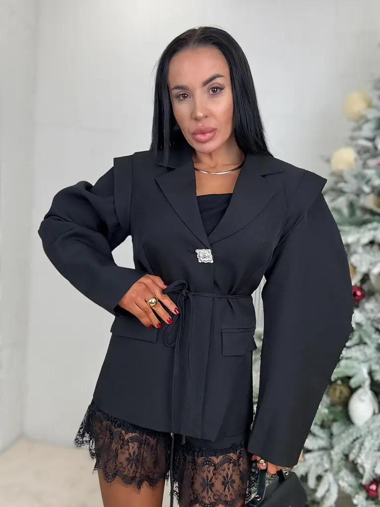 Módne sako s vypchávkami FABIANA