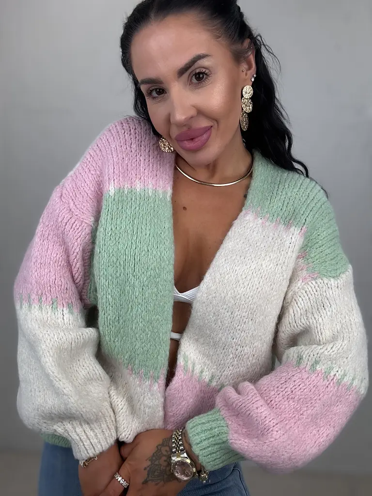 Mäkký kardigán s otvoreným strihom ARDENA