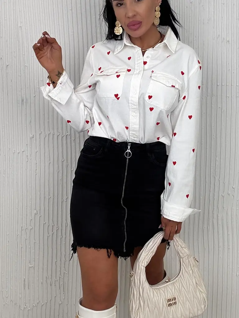 Denim sukňa na zips DENISA - next