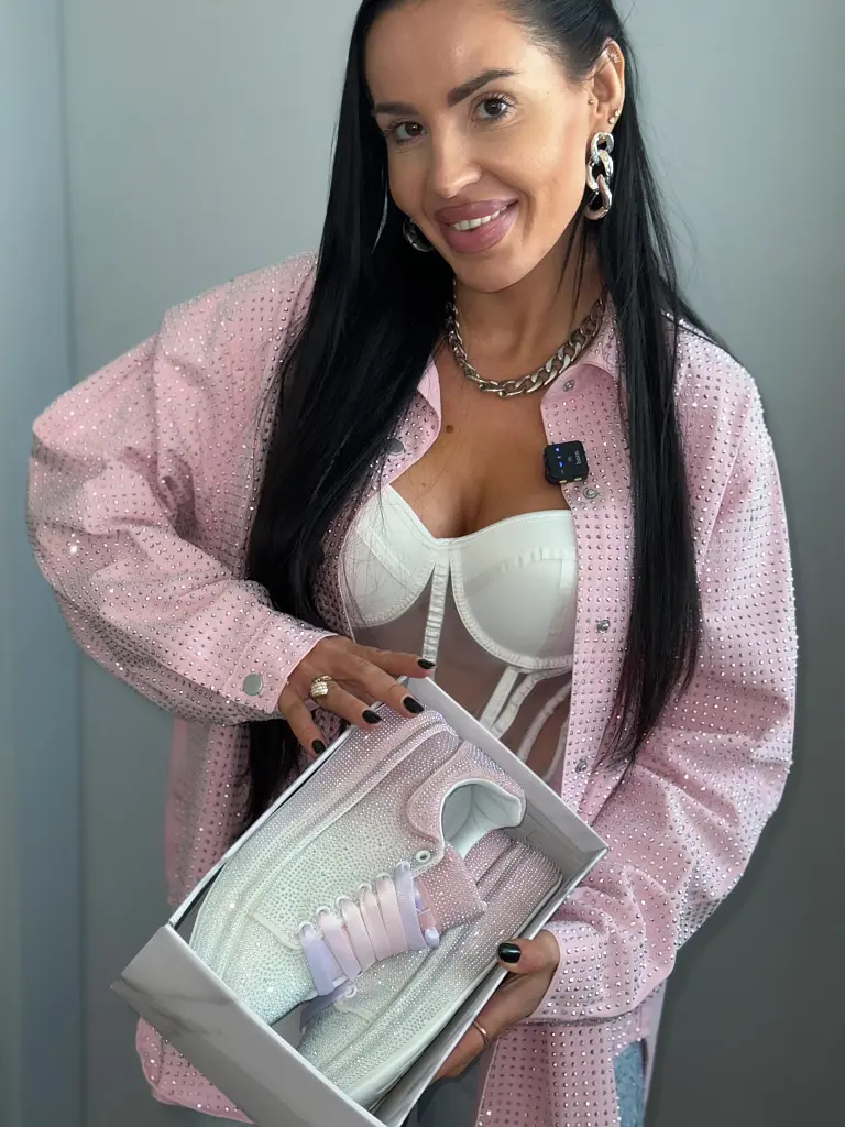 Trblietavé platformové tenisky ANEKA