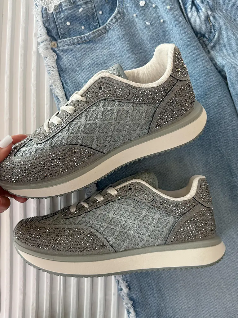 Platformové tenisky zdobené kamienkami NESANA - next