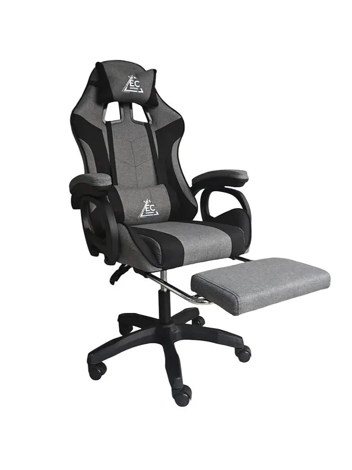 STRIKE otočné herné kreslo s podnožkou a vankúšmi
