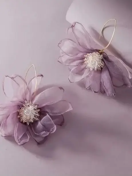 Fialové náušnice+ - next