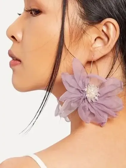 Fialové náušnice+