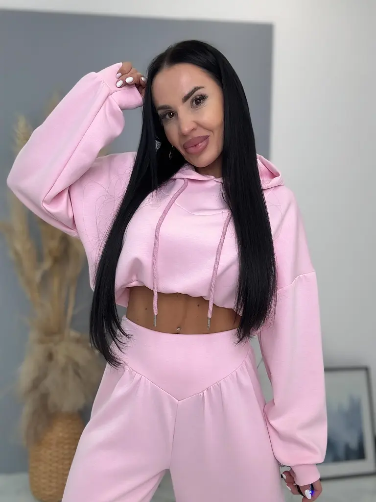 Dámska športová súprava s kapucňou ADANA