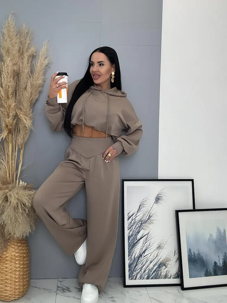 Dámska športová súprava s kapucňou ADANA