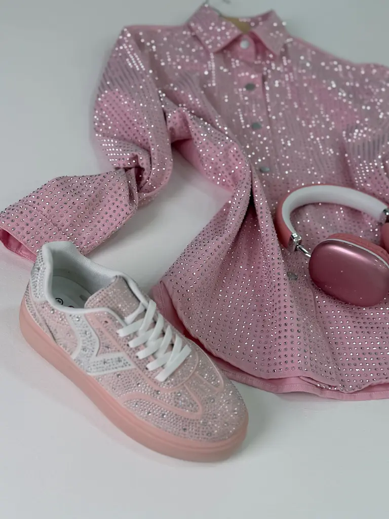 Platformové tenisky zdobené kamienkami CHILA - next