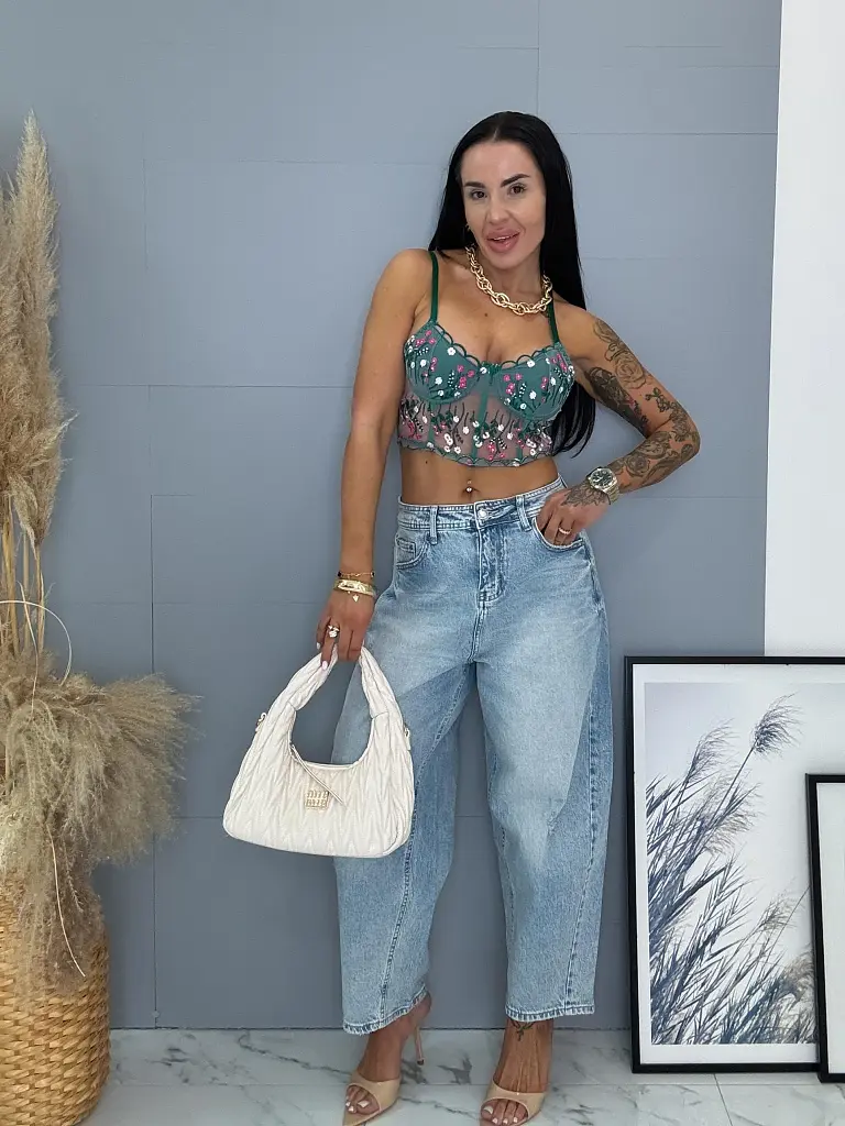 Vyšívaný bralette top DORINTA - next