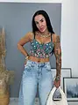 Vyšívaný bralette top DORINTA