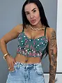 Vyšívaný bralette top DORINTA