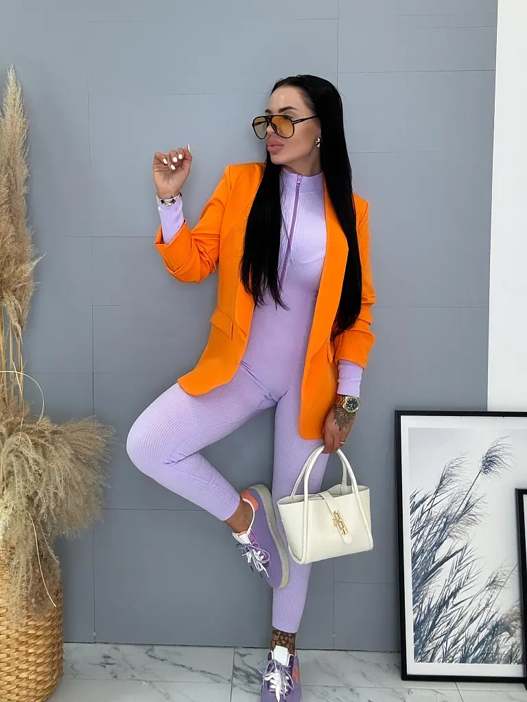 Oranžové dámske sako LILLA - next