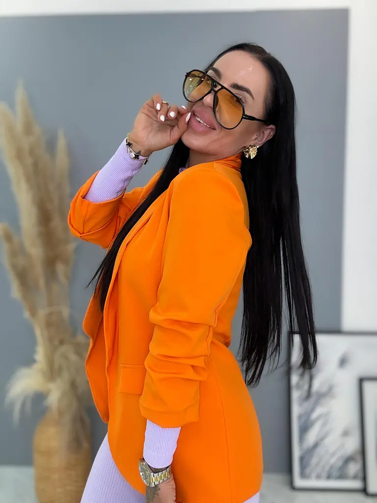 Oranžové dámske sako LILLA