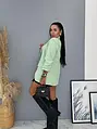 Mentolové dámske sako LILLA