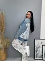 Dámska denim bunda s čipkou ARRYNA