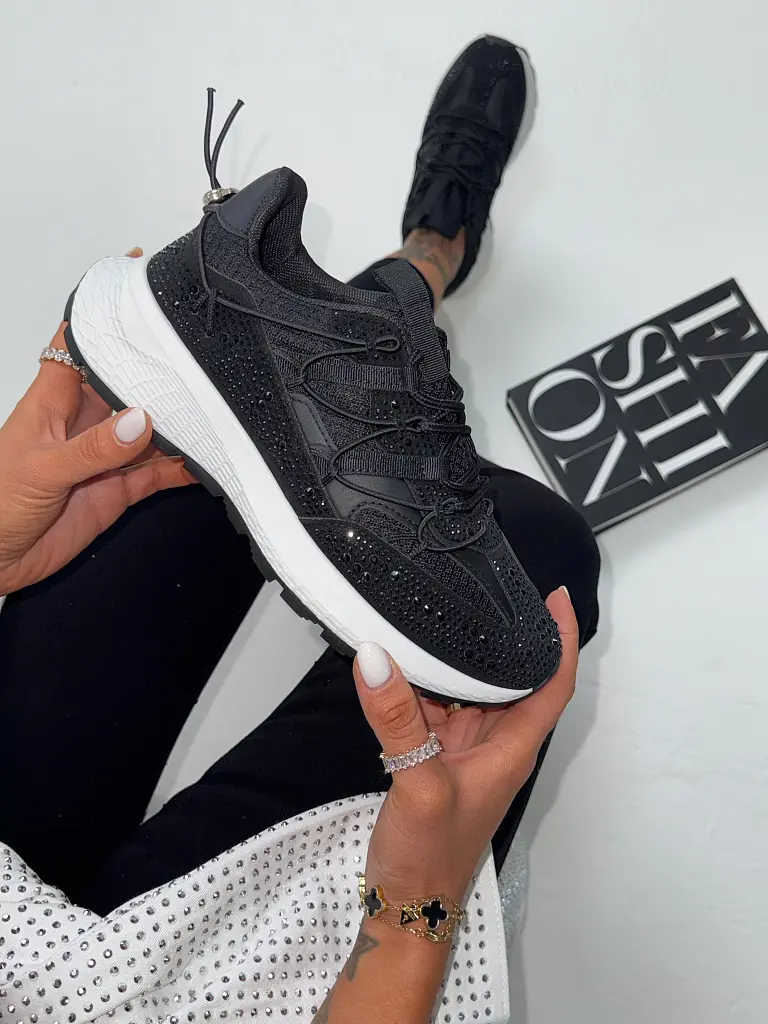 Platformové tenisky zdobené kamienkami ALISEA-