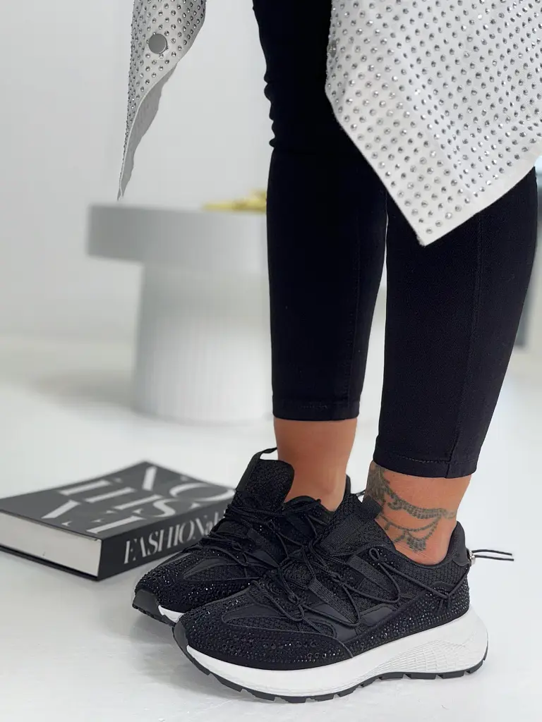 Platformové tenisky zdobené kamienkami ALISEA- - next