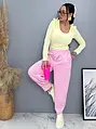 Balónové športové nohavice s gumeným pásom PINKY