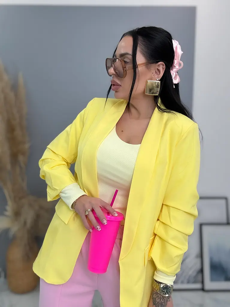 Žlté dámske sako LILLA