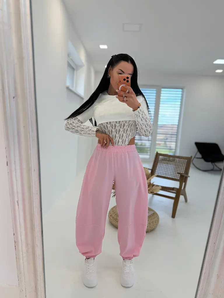 Balónové nohavice s gumeným pásom SEMA