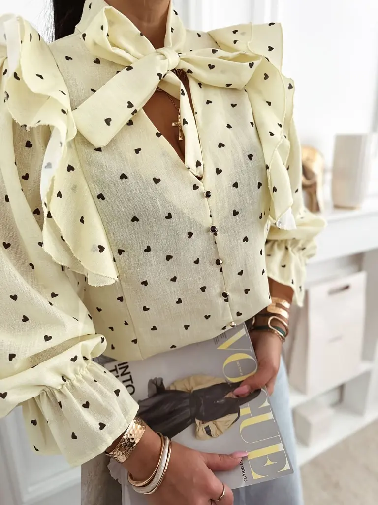 Blúzka so volánmi na ramenách CAROLINE