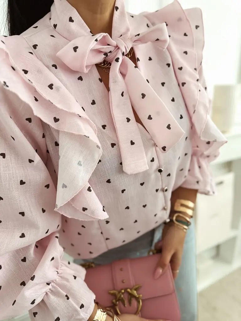 Blúzka so volánmi na ramenách CAROLINE - next