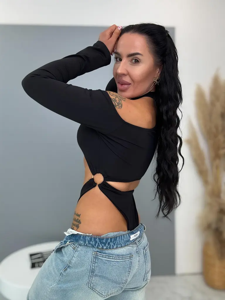 Extra body s dlhým rukávom a zlatou ozdobou FIRE - next