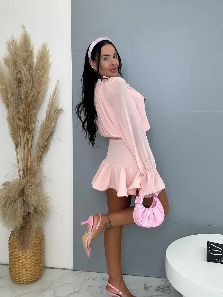 Šifónové šaty na viazanie KLARITA - next