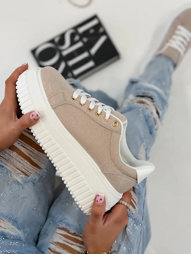 Trblietavé platformové tenisky NERIDA