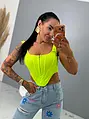 Neon green crop-top CALLA
