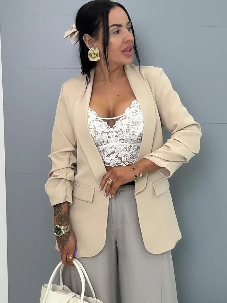 Béžové dámske sako LILLA - next