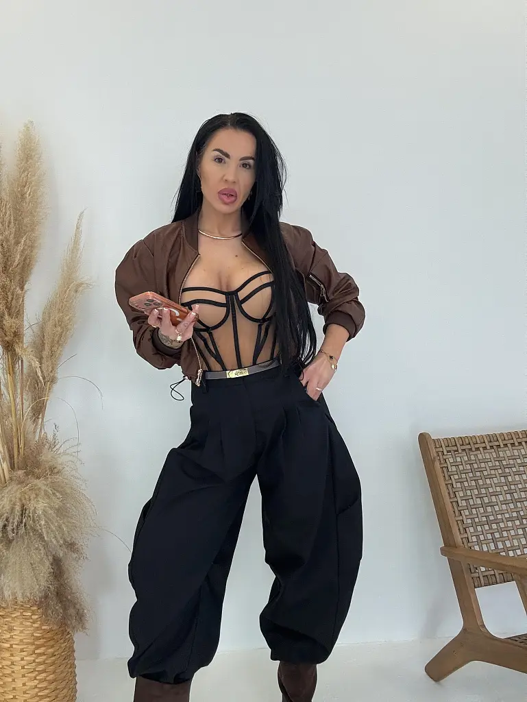 Balloon čierne nohavice SELORIA