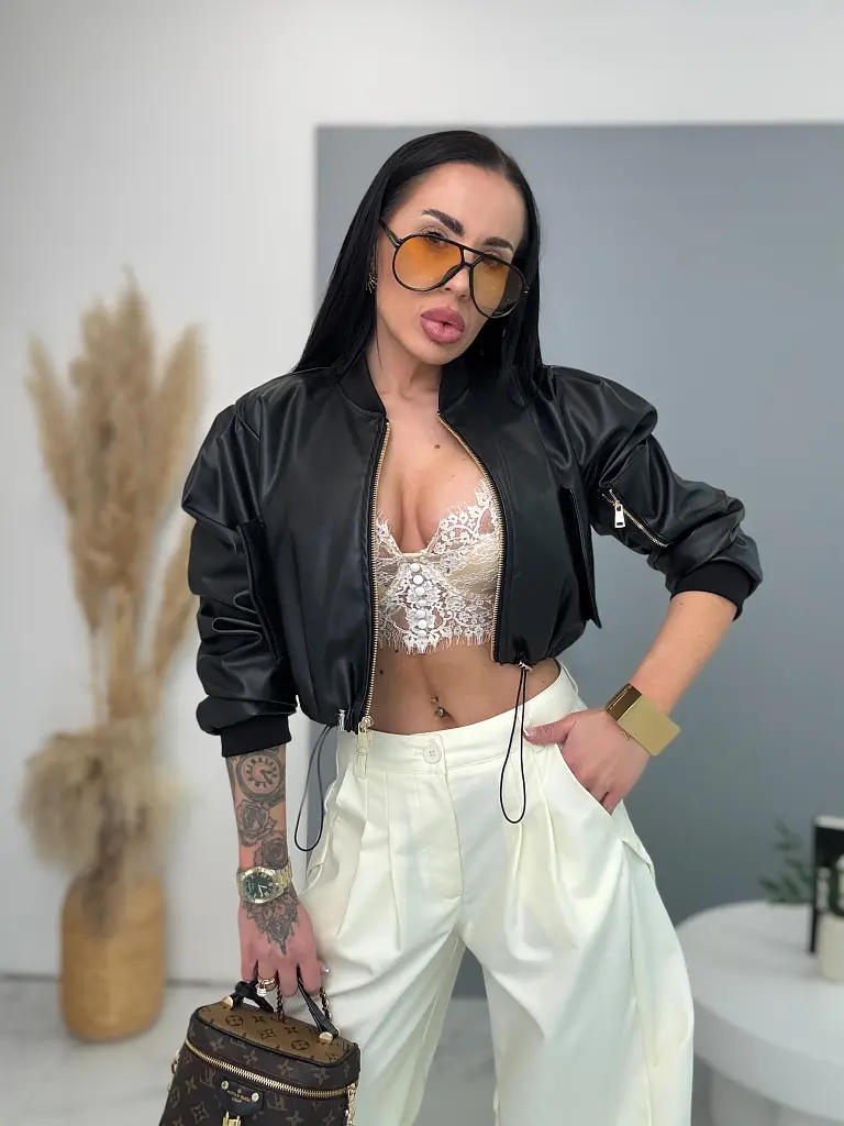 Koženková bunda DETTI