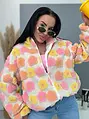 Kvetinová bomber bunda FLORA