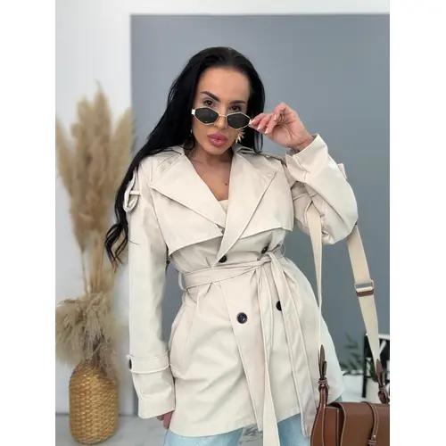 Prechodný trenčkot kabát ELIZA veľkosť: one size