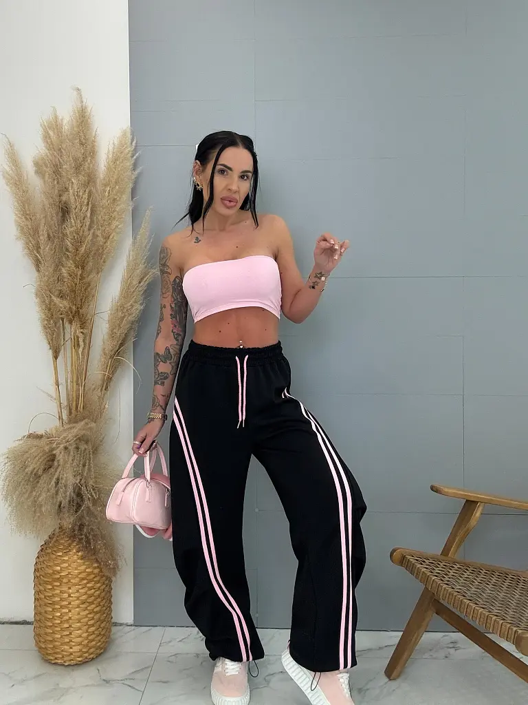 Balónové športové nohavice s gumeným pásom ALENA